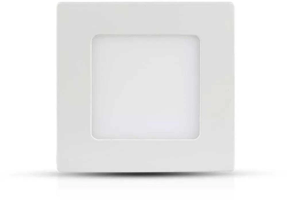 6W LED įmontuojama panelė premium V-TAC, kvadratinė, 4000K, SAMSUNG LED chip