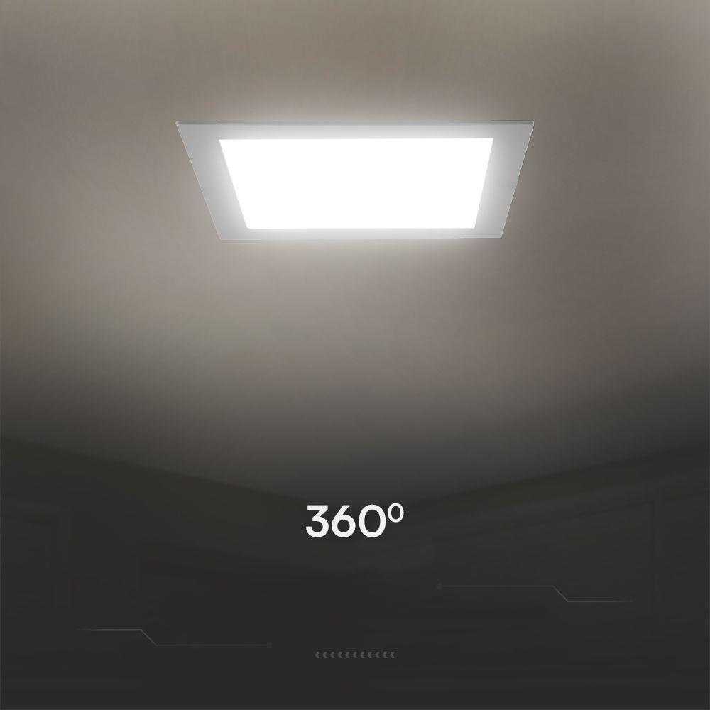 V-tac 12W LED įleidžiama panelė, balta, 4000K, SAMSUNG CHIP