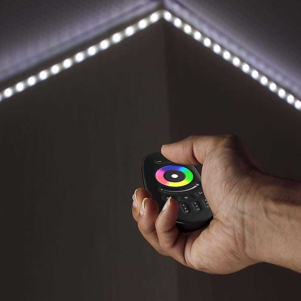 V-tac LED juostos nuotolinio valdymo pultas, skirtas RGB+W juostai, juodas