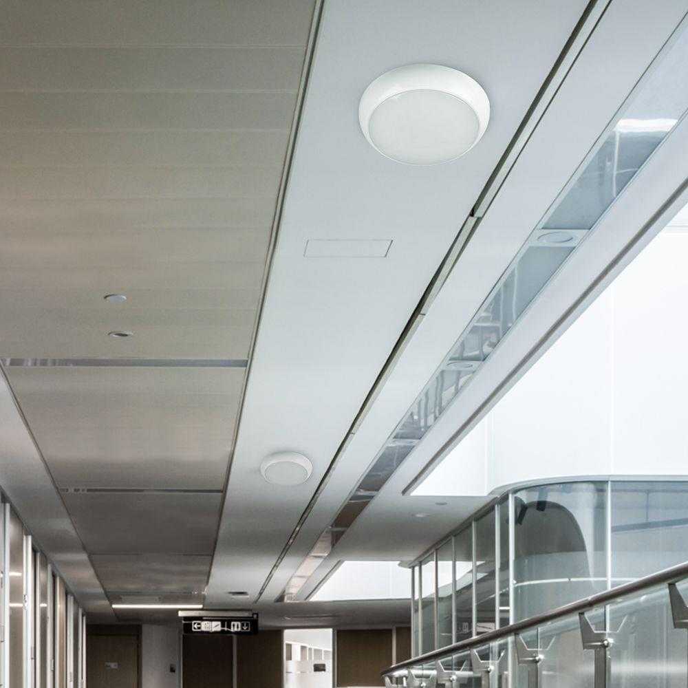 Lubinis šviestuvas V-tac 8W/16W/20W LED paviršinis šviestuvas, baltas, 3000/4000/6500K, IP65, su judesio davikliu