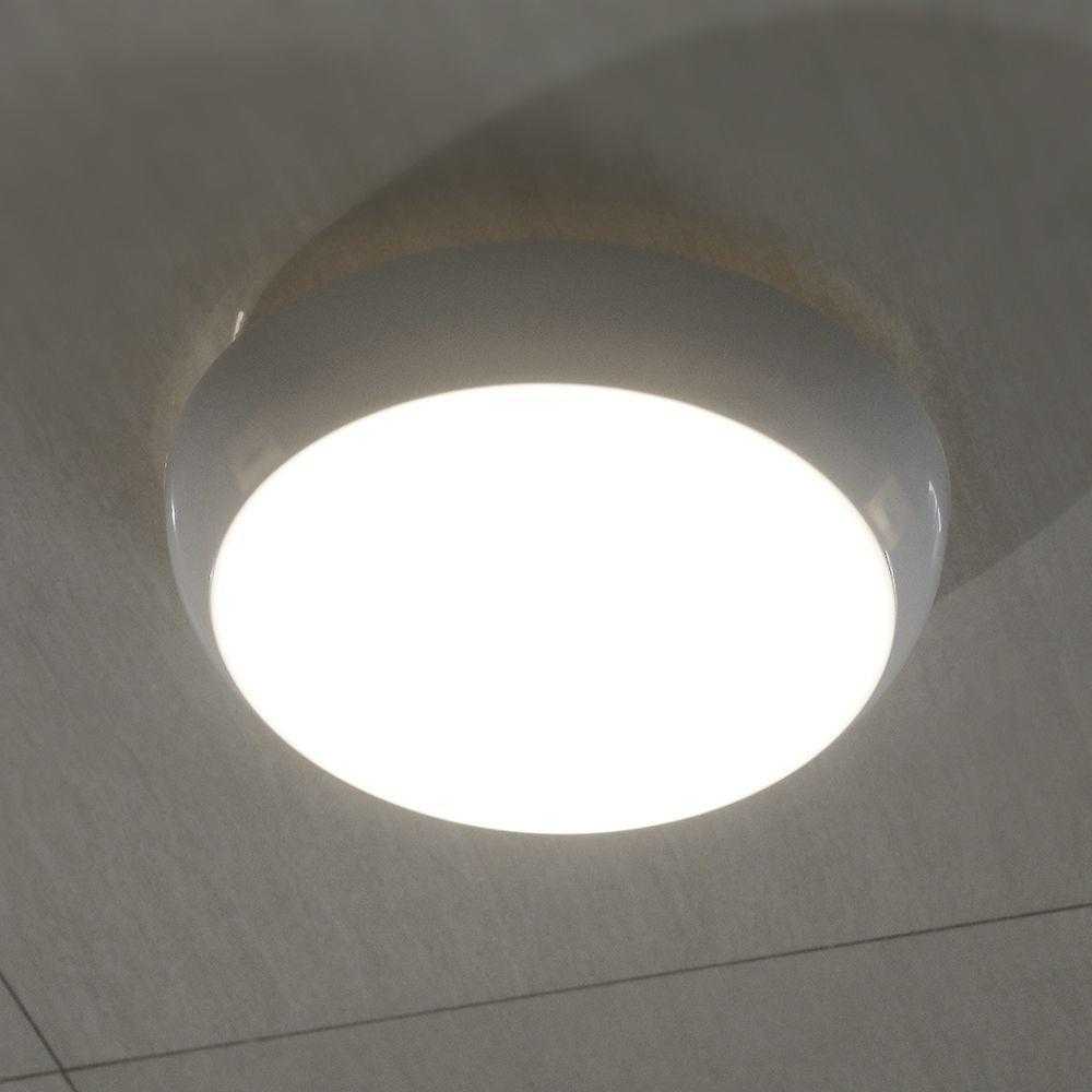 Lubinis šviestuvas V-tac 8W/16W/20W LED paviršinis šviestuvas, baltas, 3000/4000/6500K, IP65, su judesio davikliu
