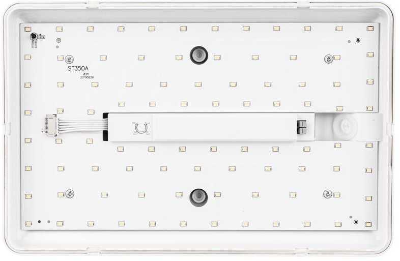 Lubinis šviestuvas Samsung 12W LED fasado šviestuvas, baltas, 4000K, IP65, su dienos/nakties sensorium