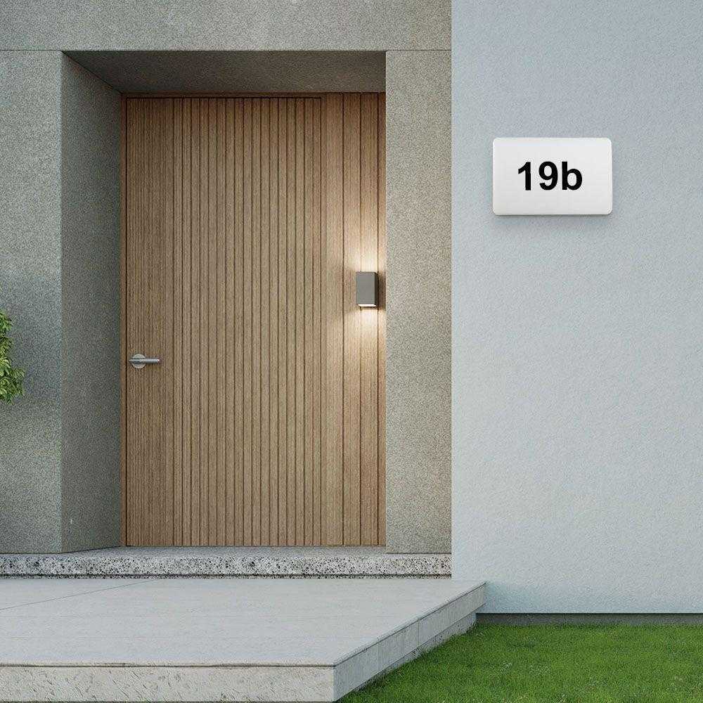 Lubinis šviestuvas Samsung 12W LED fasado šviestuvas, baltas, 4000K, IP65, su dienos/nakties sensorium