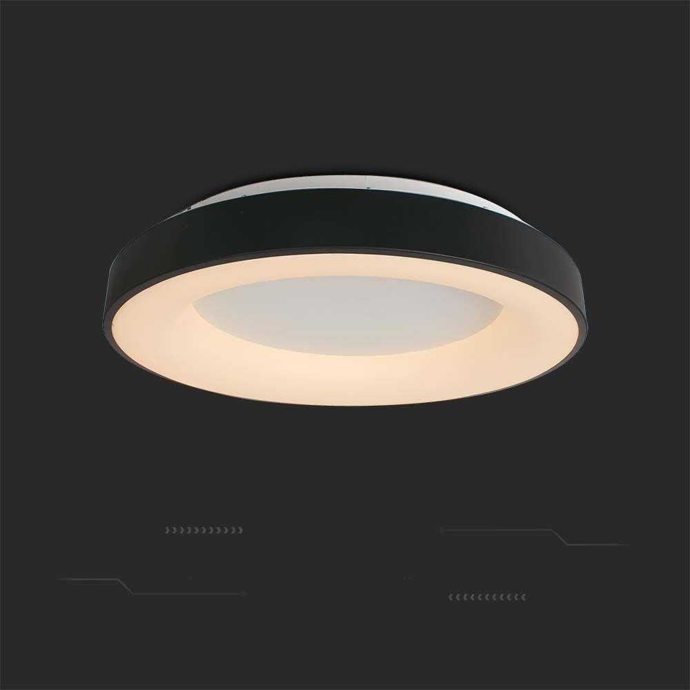 Lubinis šviestuvas V-tac 49W LED paviršinis šviestuvas, juodas, 3000K, dimeriuojamas