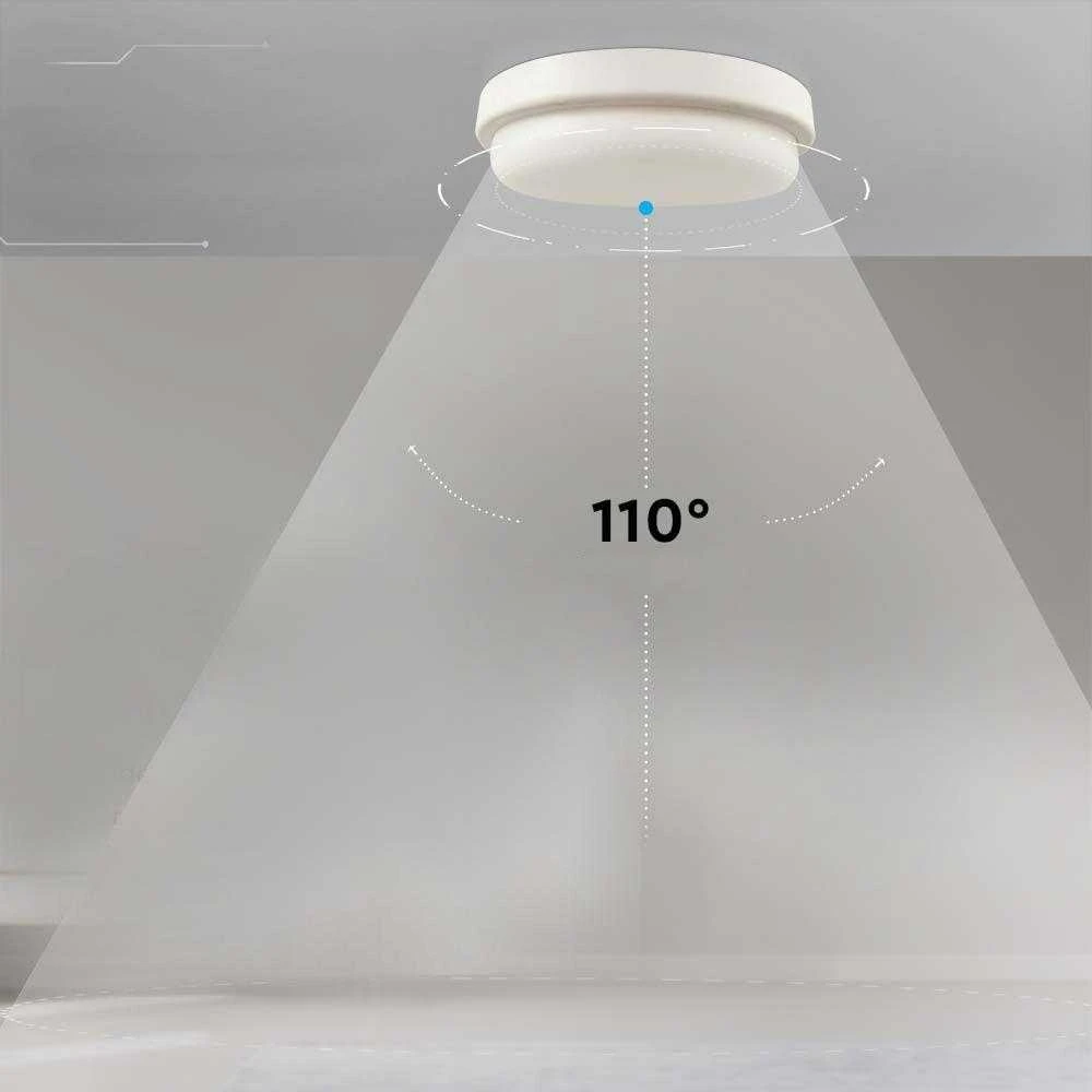 Sieninis šviestuvas 12W LED paviršinis šviestuvas, baltas, 3000K, IP54