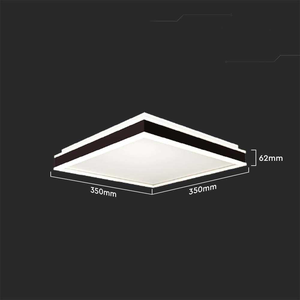 Lubinis šviestuvas 18W LED paviršinis šviestuvas, juodas, 4000K