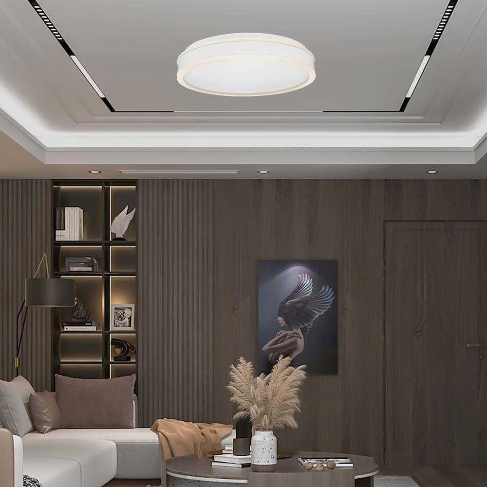 Lubinis šviestuvas 24W LED paviršinis šviestuvas, baltas, 4000K