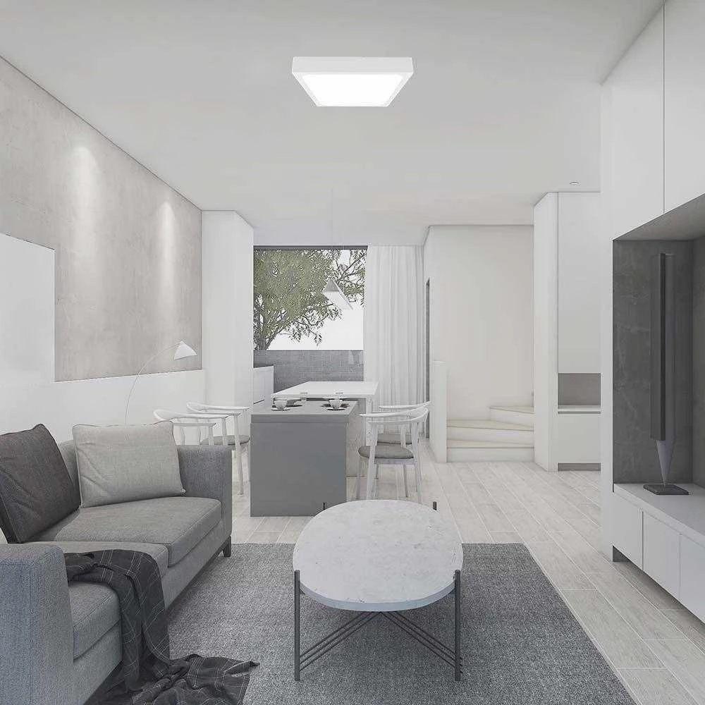 V-tac 24W LED paviršinis šviestuvas, baltas, 4000K, IP44