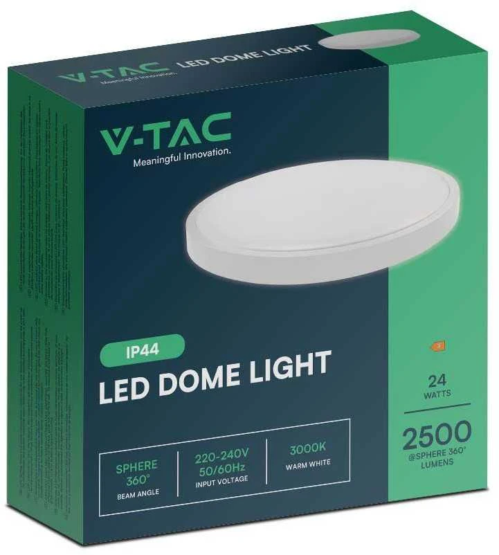 Lubinis šviestuvas V-tac 24W LED paviršinis šviestuvas, baltas, 4000K, IP44