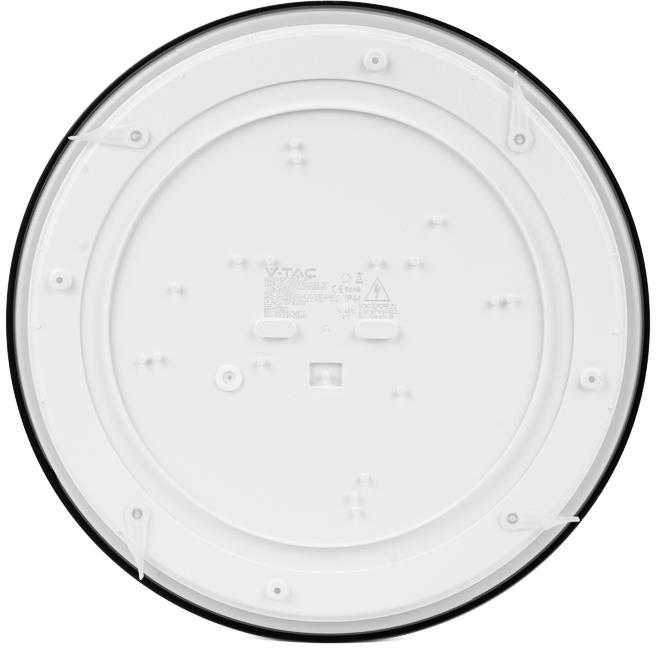 Sieninis šviestuvas V-tac 36W LED paviršinis šviestuvas, juodu korpusu, 6500K, IP44