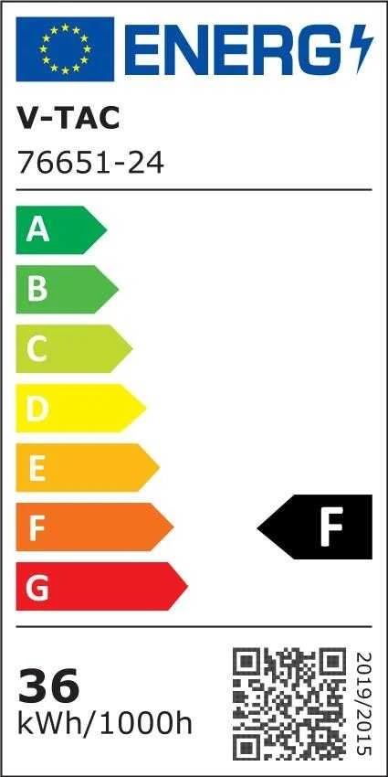 Lubinis šviestuvas V-tac 36W LED paviršinis šviestuvas, baltas, 4000K, IP44, SAMSUNG LED chip, su judesio davikliu