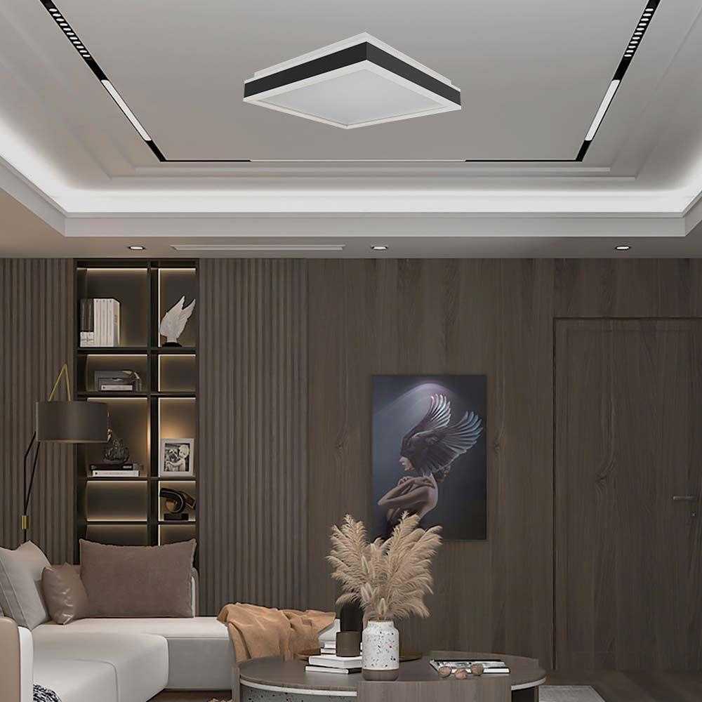 Lubinis šviestuvas V-tac 38W LED paviršinis šviestuvas, juodos/baltos sp., 4000K