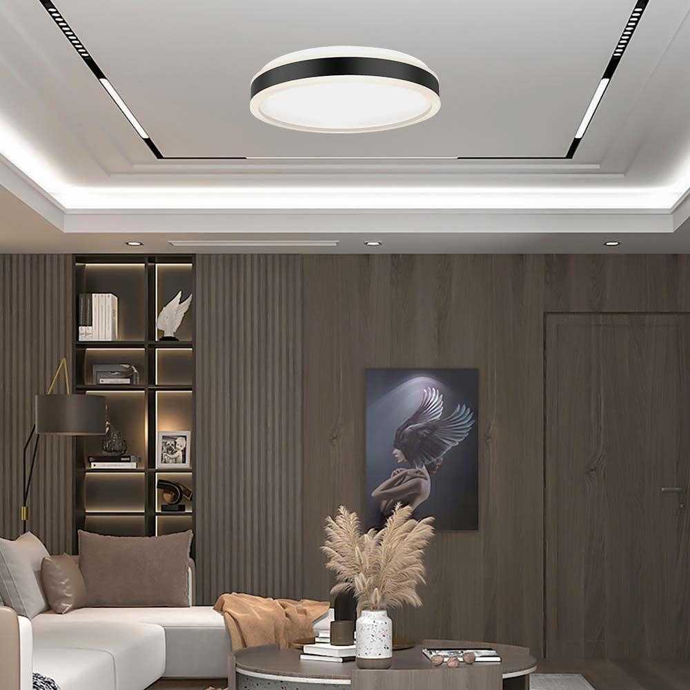 Lubinis šviestuvas V-tac 42W LED paviršinis šviestuvas, juodos/baltos sp., 4000K, dimeriuojamas