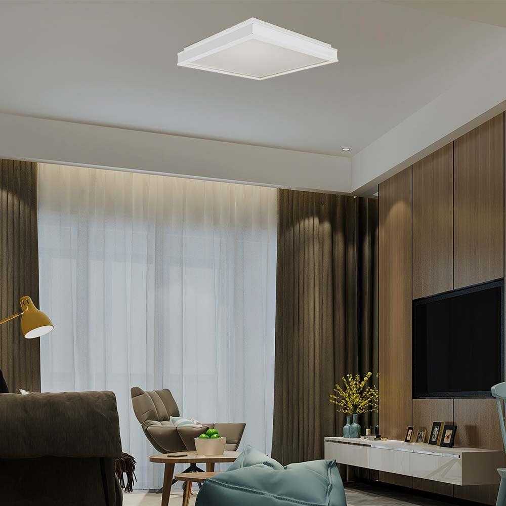 Lubinis šviestuvas V-tac 48W LED paviršinis šviestuvas, baltas, 4000K, dimeriuojamas