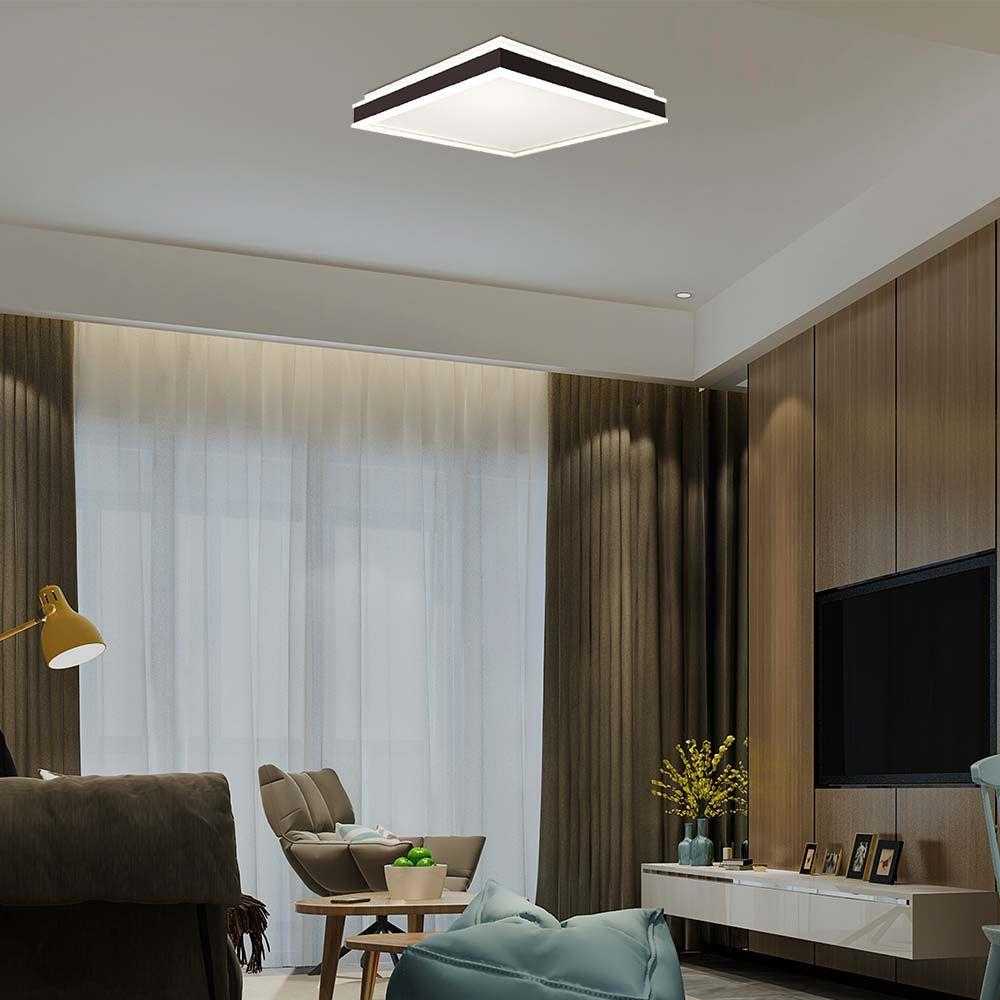 Lubinis šviestuvas V-tac 48W LED paviršinis šviestuvas, juodas, 4000K, dimeriuojamas