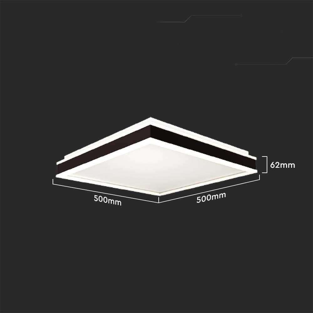 Lubinis šviestuvas V-tac 48W LED paviršinis šviestuvas, juodas, 4000K, dimeriuojamas
