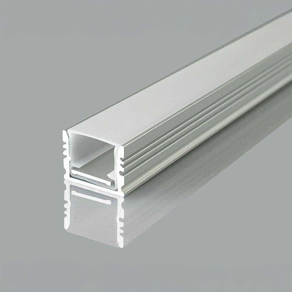 V-tac LED paviršinis profilis su dangteliu, sidabro sp., 2000x17.7x13mm