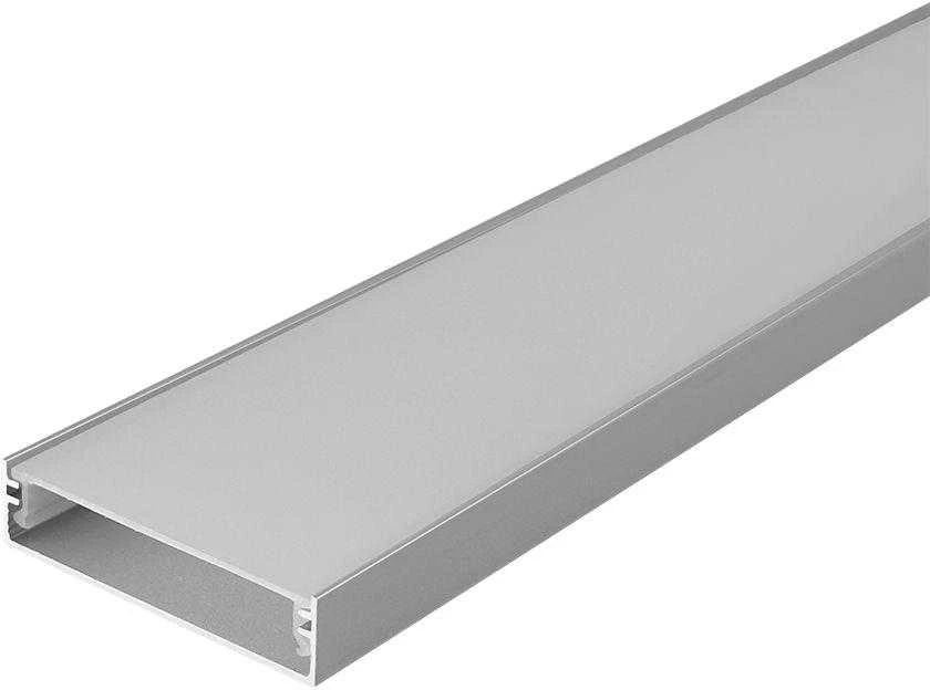 V-tac LED paviršinis profilis su dangteliu, sidabro sp., 2000x40x10mm