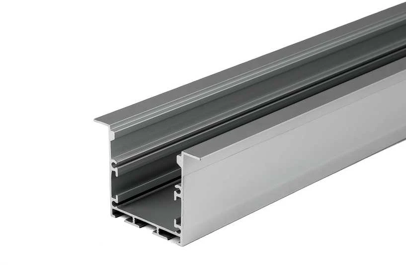 V-tac LED įleidžiamas profilis, baltas, 2m, su dangteliu ir montavimo priedais