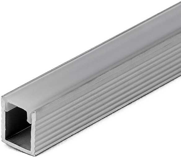 V-tac LED paviršinis profilis, sidabro sp., 2m, su dangteliu ir montavimo priedais