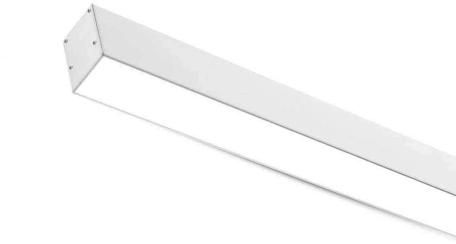 V-tac LED paviršinis profilis, baltas, 2m, su dangteliu ir montavimo priedais