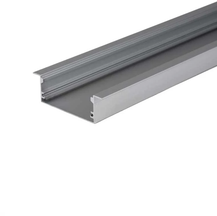 V-tac LED įleidžiamas profilis su dangteliu, sidabro sp., 2m