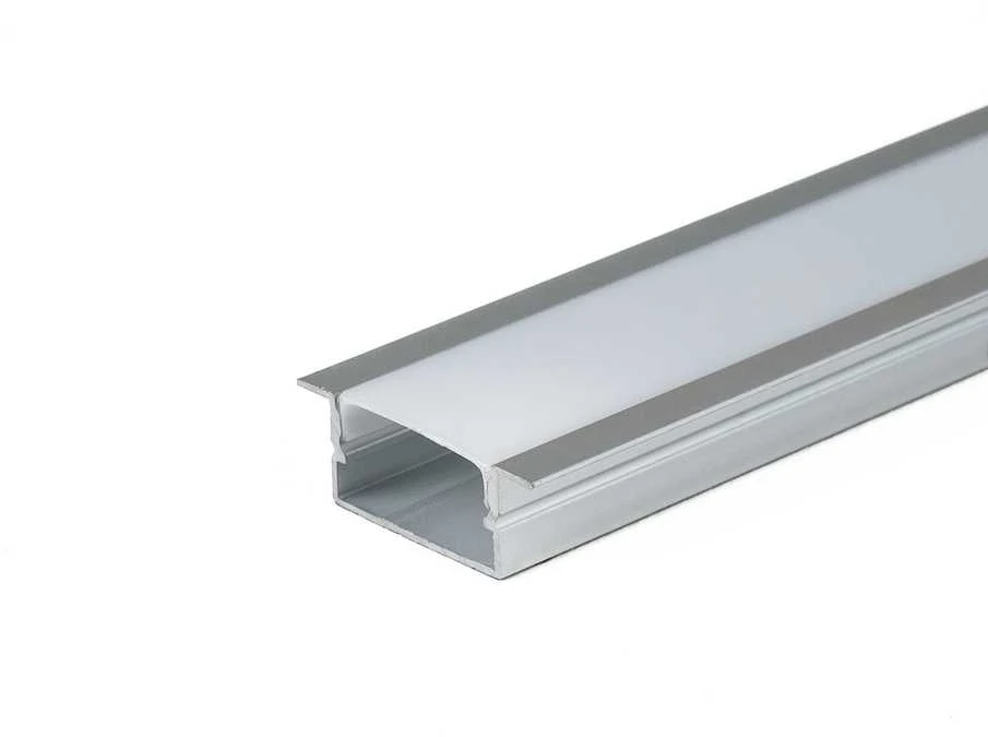 V-tac LED įleidžiamas profilis su dangteliu, sidabro sp., 2m