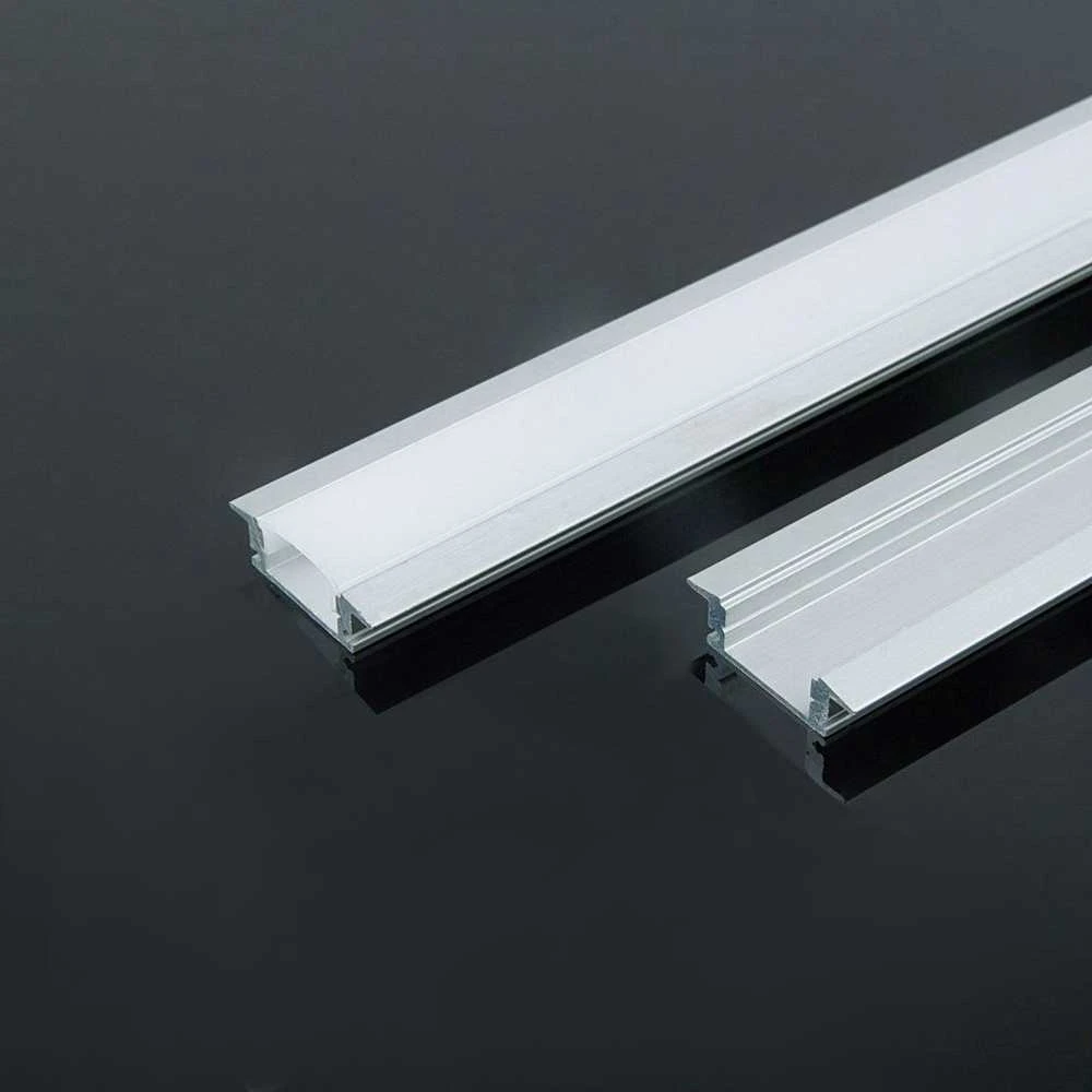 LED juostos profilis V-TAC, aliuminis, 2000x24.7x7mm, baltos spalvos.
