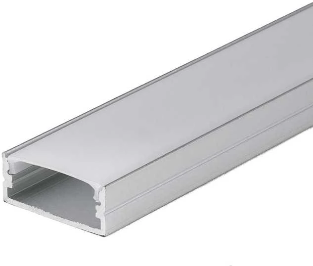 LED juostos profilis V-TAC, aliuminis, 2000x23.5x10mm, baltos spalvos.