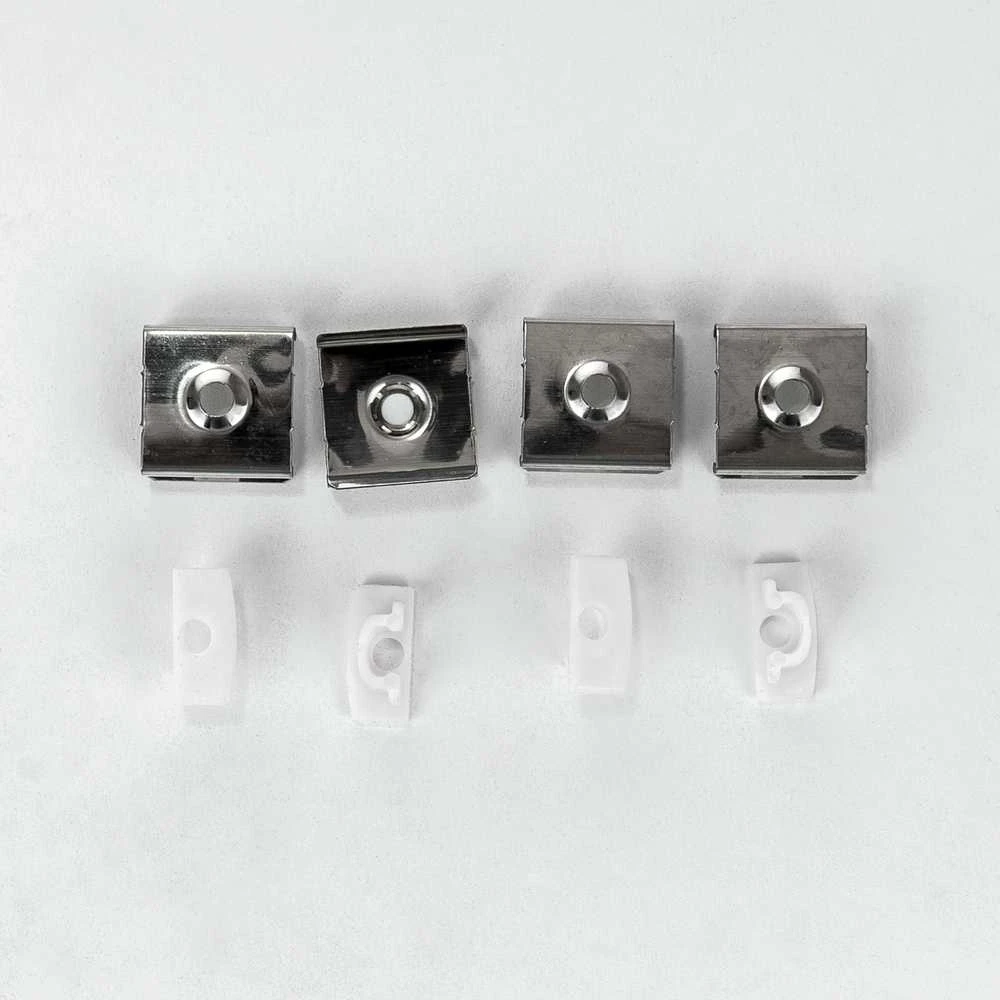 LED juostos profilis V-TAC, 2000x17.4x7mm, pilkos spalvos