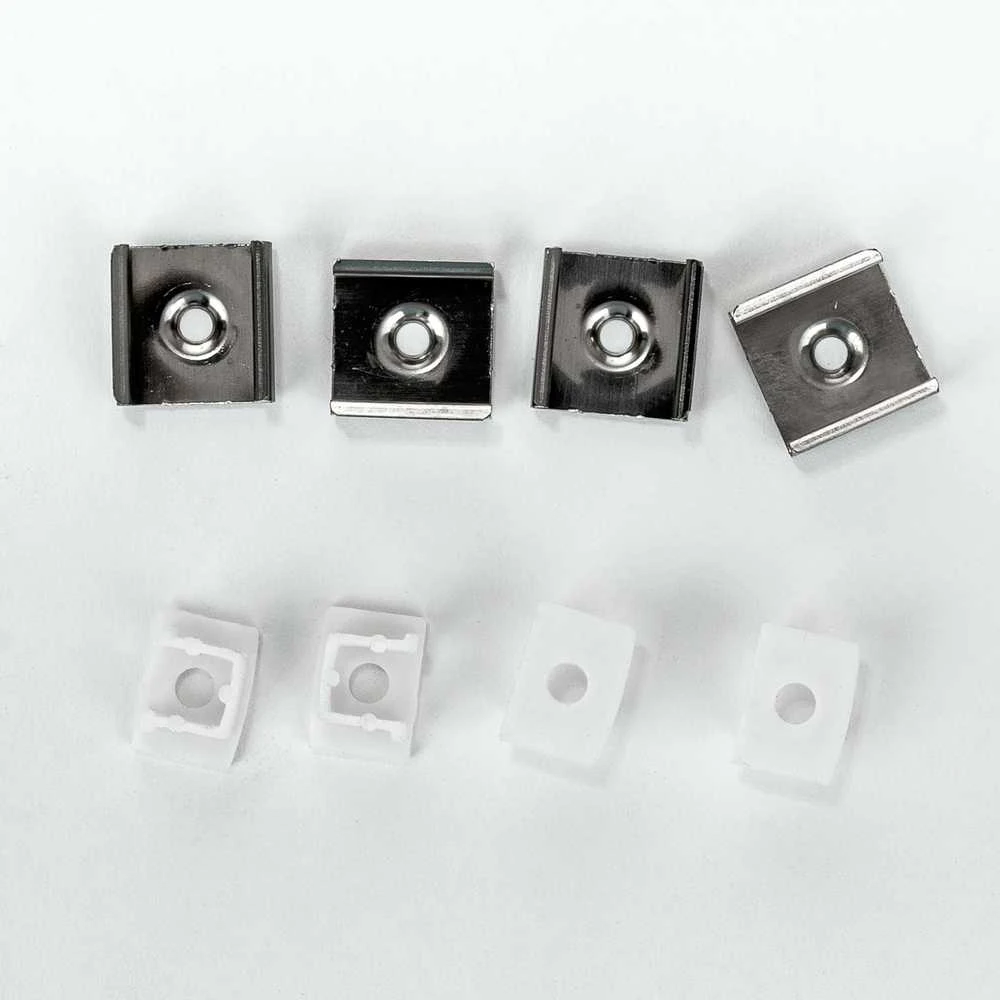 LED juostos profilis V-TAC, aliuminis, 2000x17.4x12.1mm, baltos spalvos.