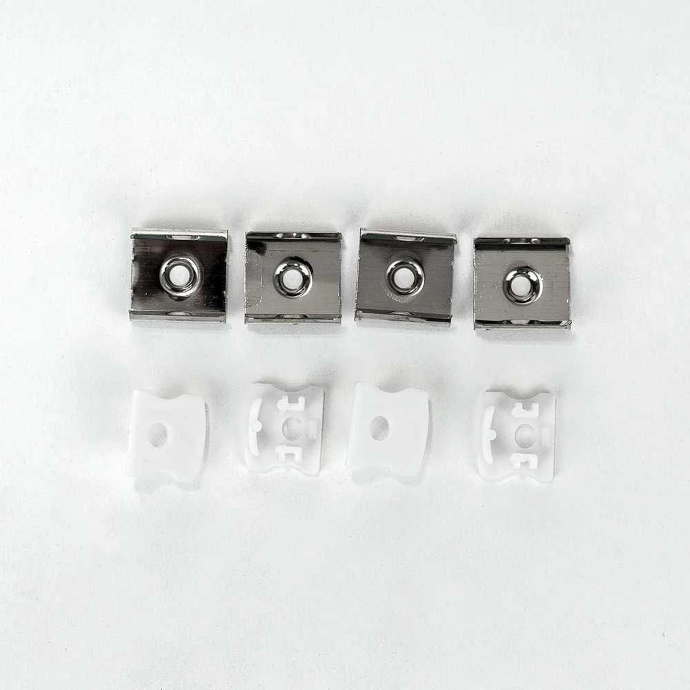 LED juostos profilis V-TAC, aliuminis, 2000x17.2x15.5mm, baltos spalvos.