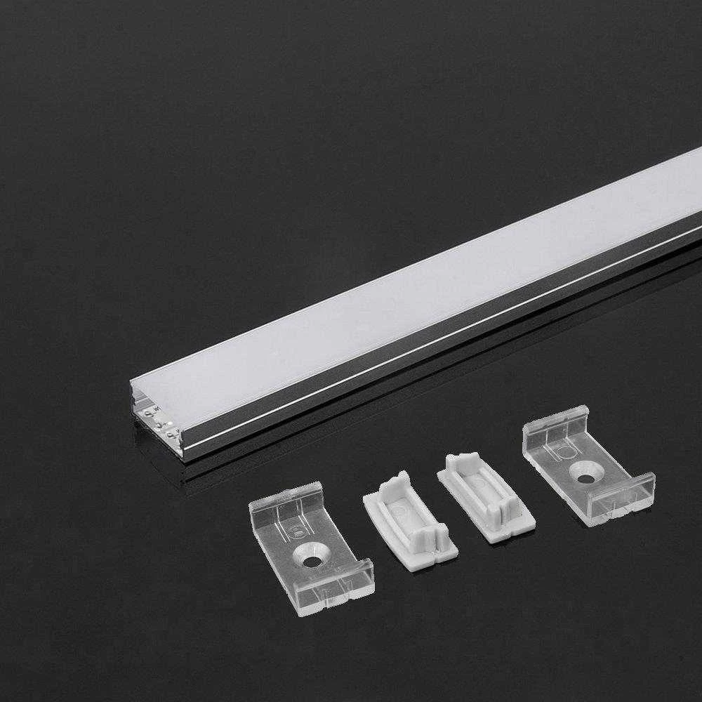 LED juostos profilis V-TAC, aliuminis, 2000x23.5x10mm, baltos spalvos.