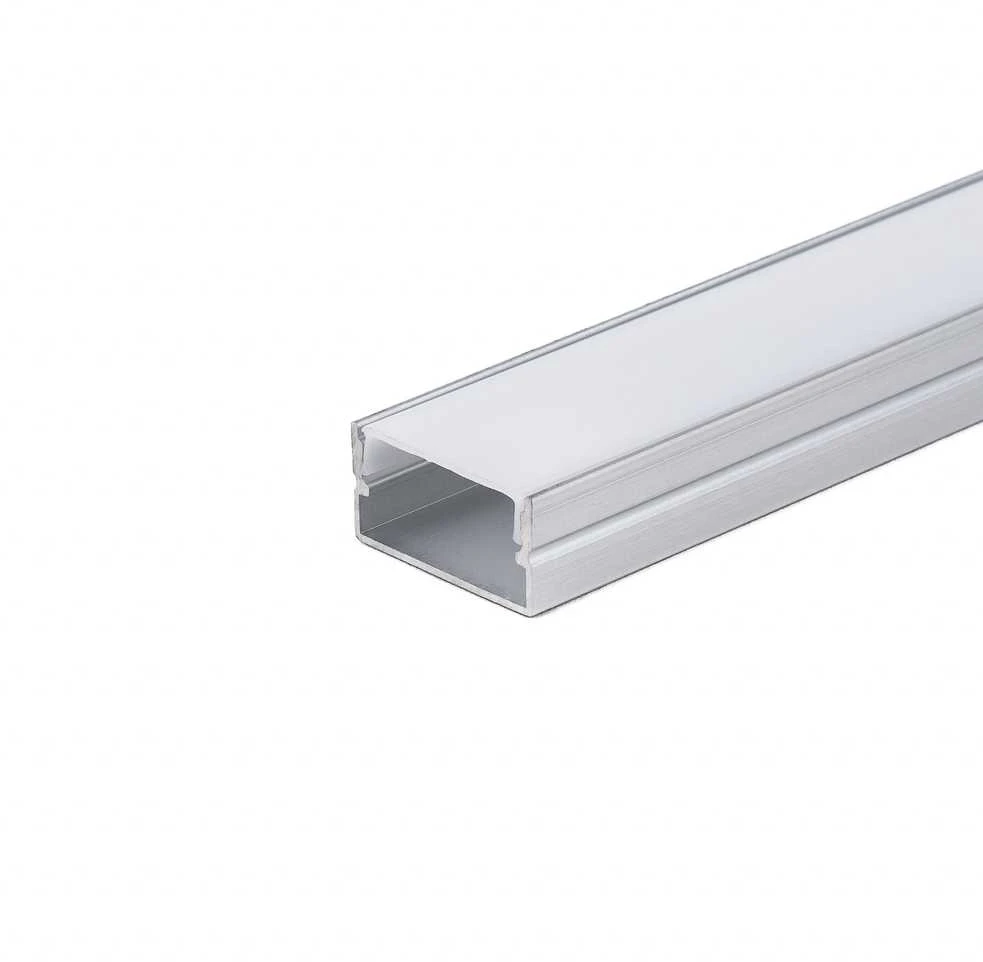 V-tac LED paviršinis profilis su dangteliu, sidabro sp., 2m