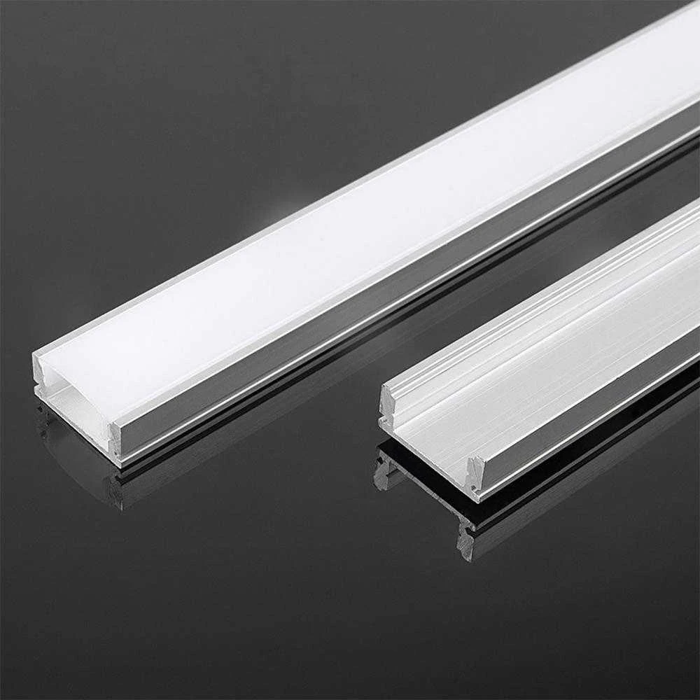 LED juostos profilis V-TAC, 2000x17.4x7mm, pilkos spalvos