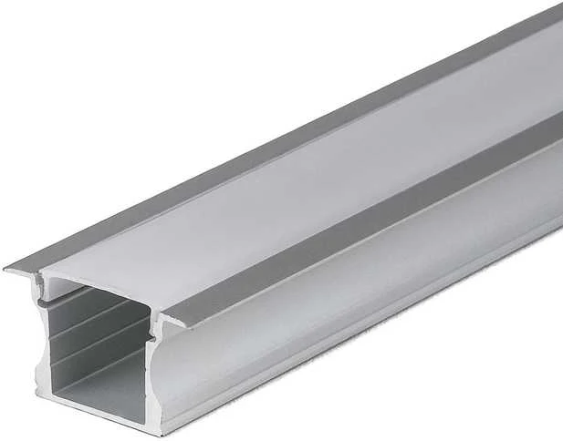 LED juostos profilis V-TAC, aliuminis, 2000x23x15.5mm, baltos spalvos.