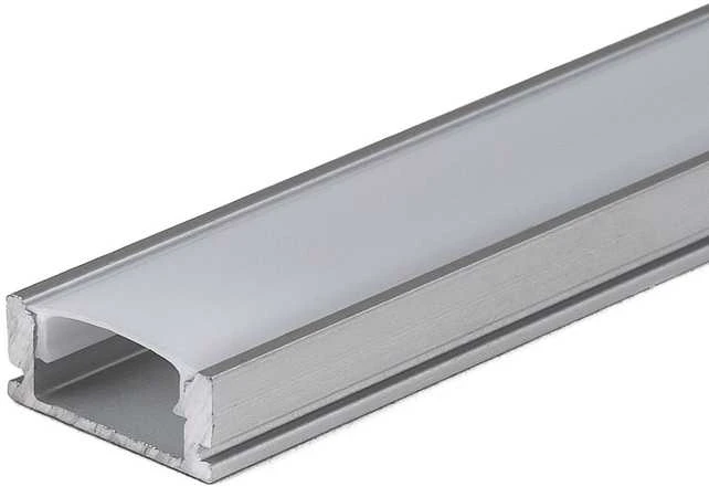 LED juostos profilis V-TAC, 2000x17.4x7mm, pilkos spalvos