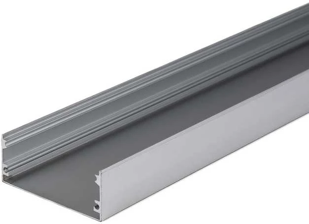 V-tac LED paviršinis profilis su dangteliu, sidabro sp., 2m