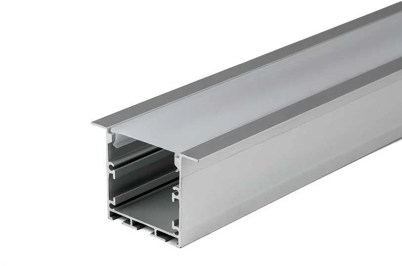 V-tac LED įleidžiamas profilis, baltas, 2m, su dangteliu ir montavimo priedais