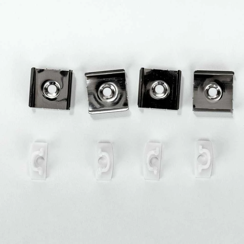 Sieninis šviestuvas LED paviršinis profilis V-TAC, su dangteliu ir užbaigimais, baltas, 2000x17.4x7mm