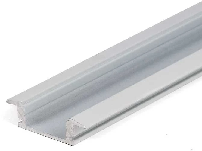Sieninis šviestuvas LED įleidžiamas profilis V-TAC, su dangteliu ir užbaigimais, baltas, 2000x24.7x7mm