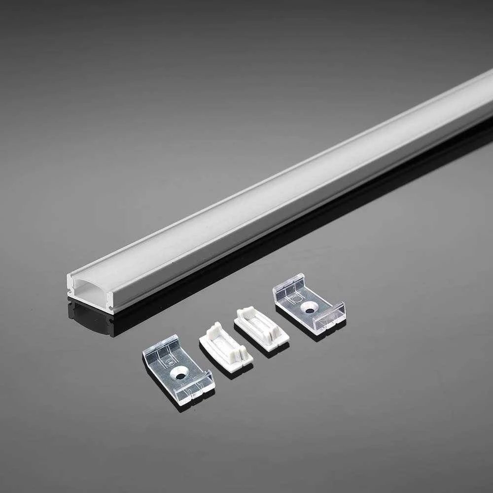 V-tac LED paviršinis profilis, 2000x23.5x10mm, baltas dangtelis, 2m