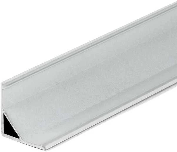 Sieninis šviestuvas LED kampinis profilis V-TAC, su dangteliu ir užbaigimais, baltas, 2000x15.8x15.8mm