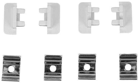 LED įleidžiamas profilis su dangteliu, sidabro sp., 2000x12x10mm