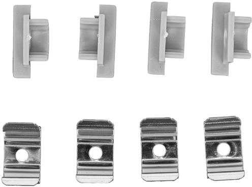 LED įleidžiamas profilis su dangteliu, sidabro sp., 2000x13.2x7mm