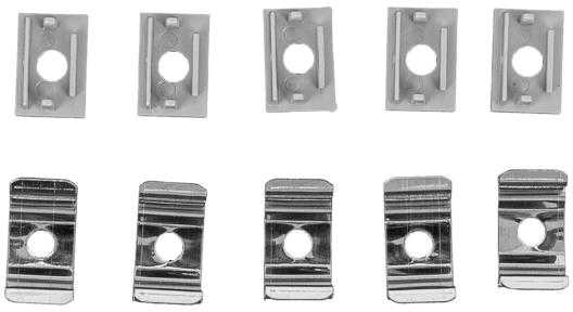LED paviršinis profilis su dangteliu, sidabro sp., 2000x14.8x10mm