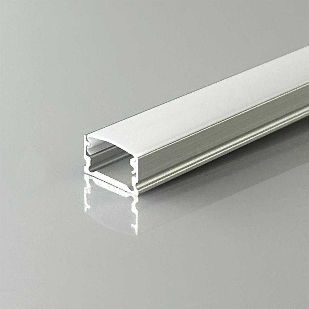LED paviršinis profilis su dangteliu, sidabro sp., 2000x13.2x7mm