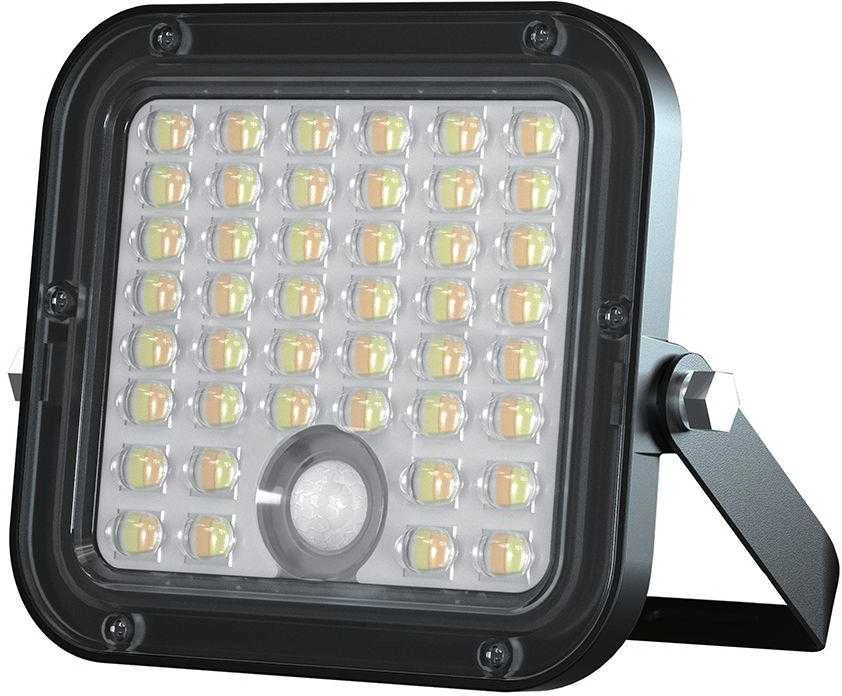V-tac 10W LED prožektorius su saulės baterija ir judesio davikliu, juodas, 4000/6000K