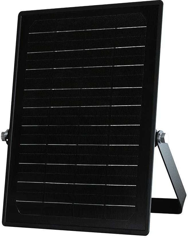V-tac 10W LED prožektorius su saulės baterija ir judesio davikliu, juodas, 4000/6000K