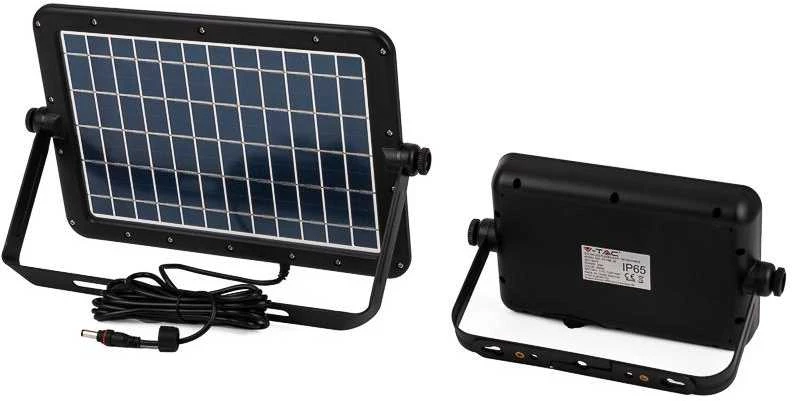 V-tac 10W LED prožektorius su saulės baterija. 4000K (natūraliai balta)